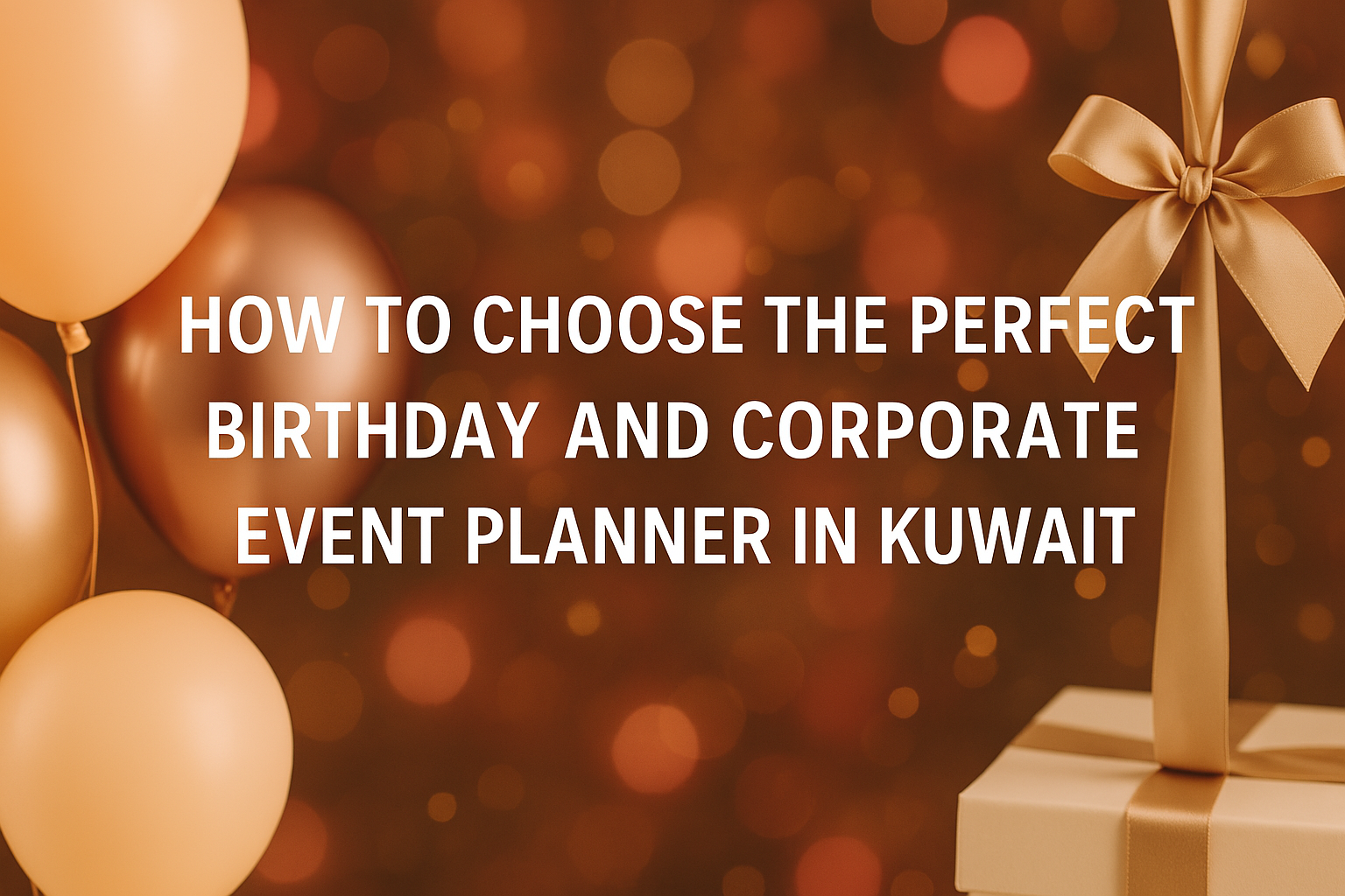 Birthday and Corporate Event Planner in Kuwait