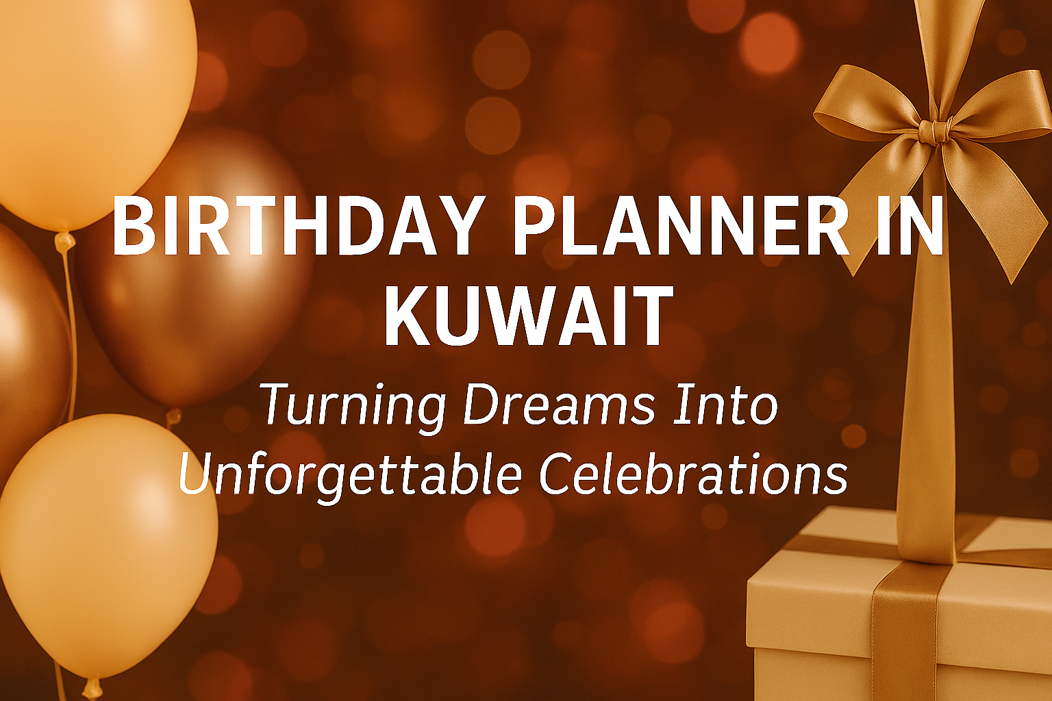 Finding the Best Birthday Planner in Kuwait and Turning Dreams Into Unforgettable Celebrations